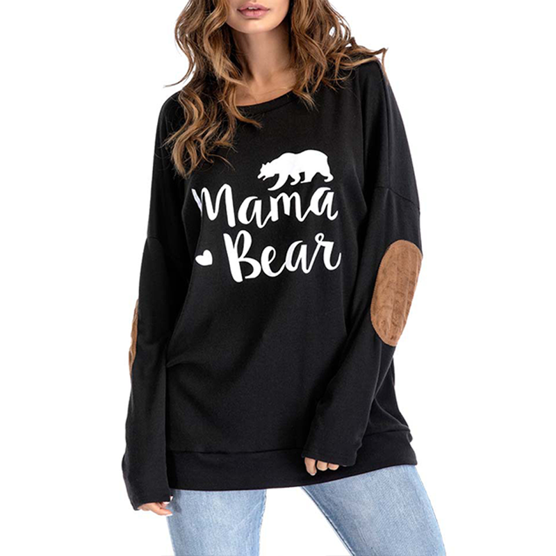 'Mama Bear' Print Long Sleeve Pullover