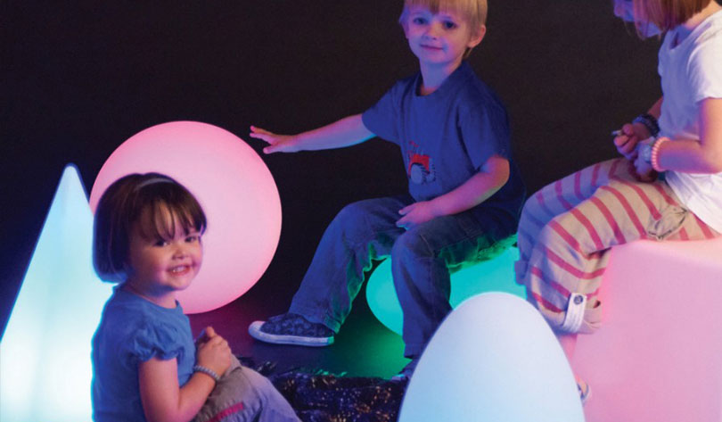 night light as a sensory toy for kids elementary education at classroom
