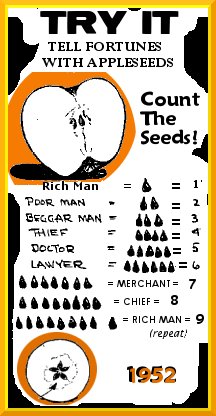 halloween traditional game Apple Seed Test