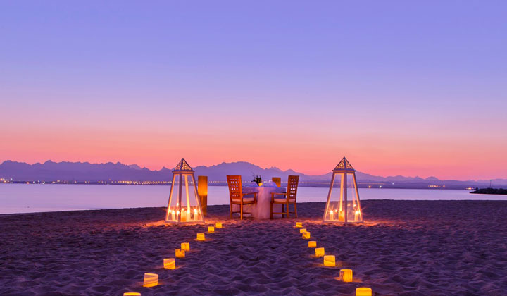 Romantic Valentine’s Day Atmosphere Sea Beach