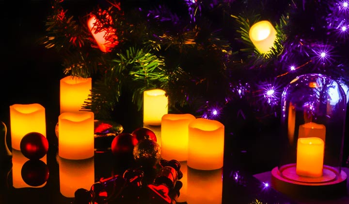 christmas decorating led candles