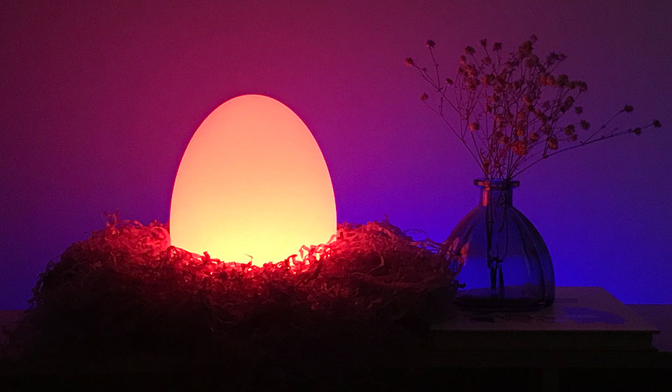 loftek led glow egg lamp for easter holiday home decoration