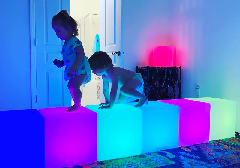 loftek led cube lamp light for kids room