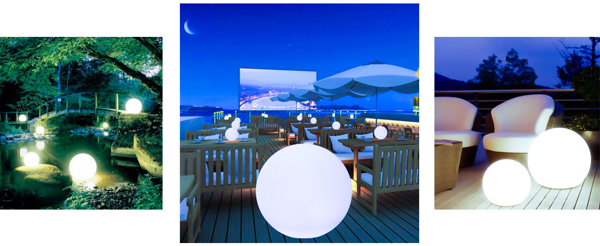 loftek led mood sphere for backyard