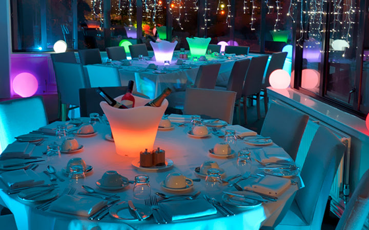 led ice bucket glow lamp for dinner party