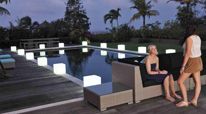 loftek led cube seat for swimming pool party