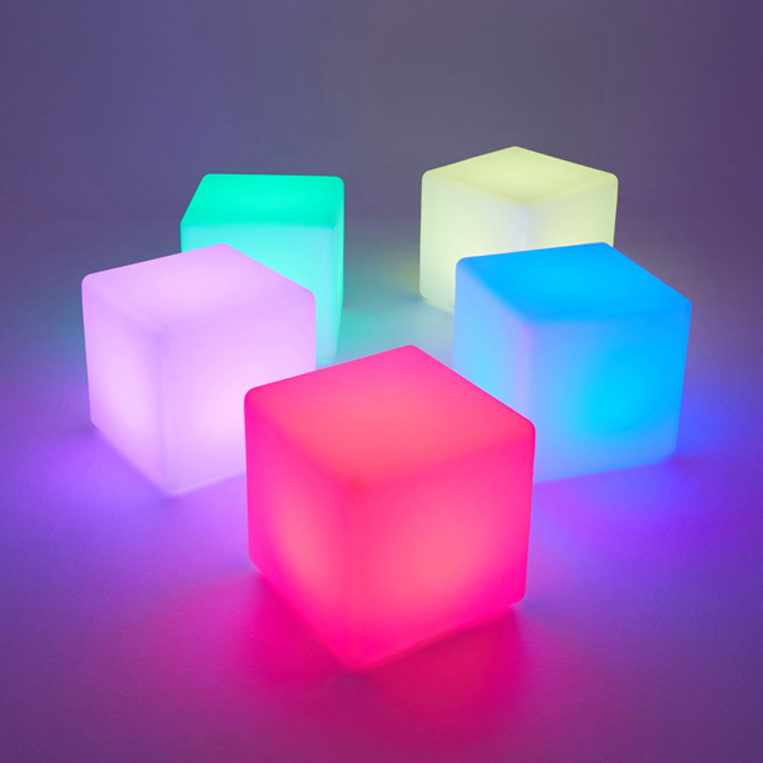 kosten doolhof opslag 7" Multi-Color LED Cube Light shapelight for tablesetting – LOFTEK