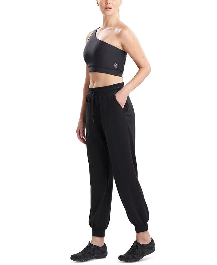Josie Natori Interlocked Women's Jogger Pants Black Size XL MSRP $78