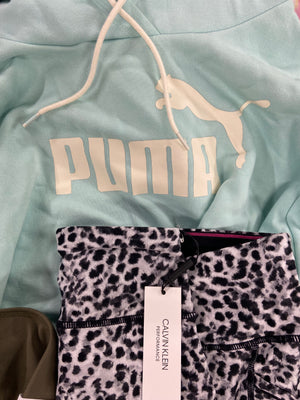 Women's Clothing Activewear Wholesale Lot, PUMA, UNDER ARMOUR, ADIDAS, NIKE, CALVIN KLEIN, 27 items, Shelf Pulls, MSRP $826 - BulkOrderUSA.com