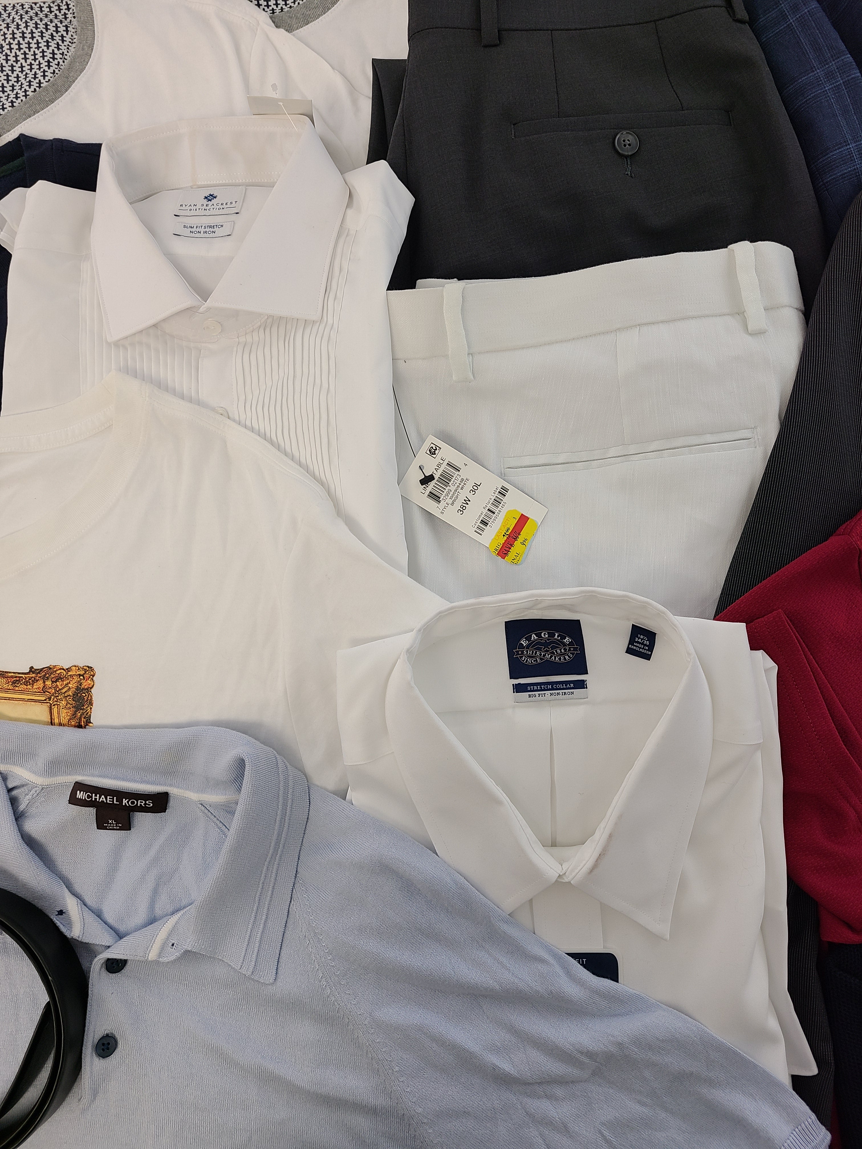 Men's Clothing Wholesale Lot Polo Ralph Lauren, Michael Kors, Calvin K -  