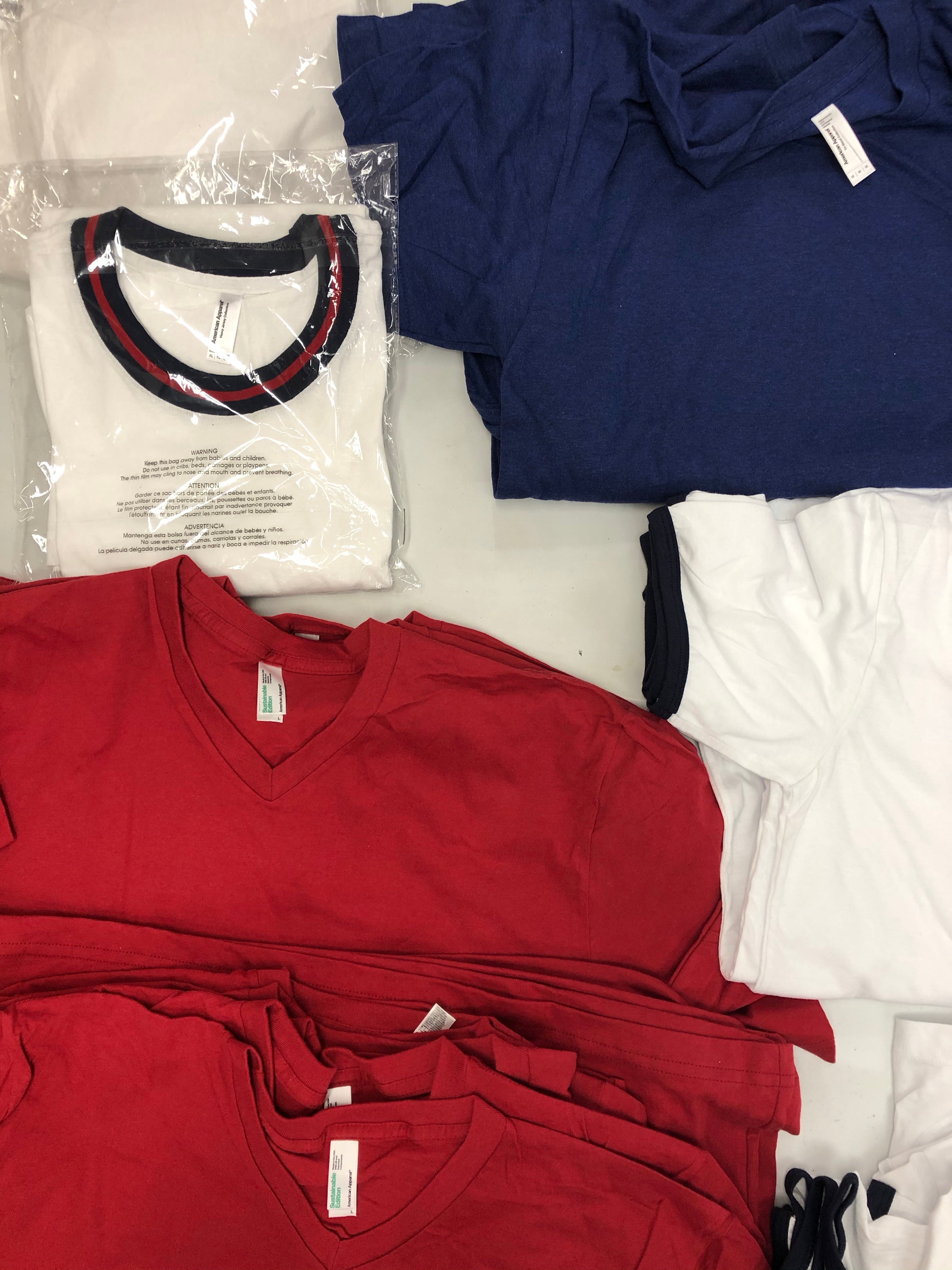 Objector Regnbue Anklage Men's Clothing T-Shirt Wholesale Lot, AMERICAN APPAREL , 41 items, She -  BulkOrderUSA.com