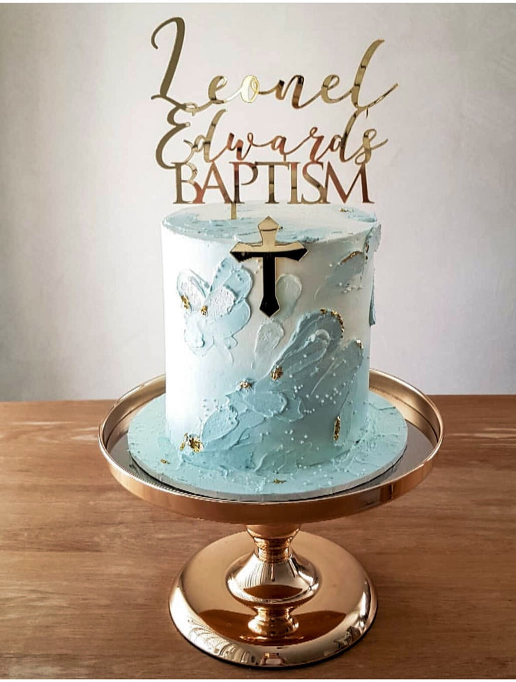 Baptism Cake Topper Press Cut Co