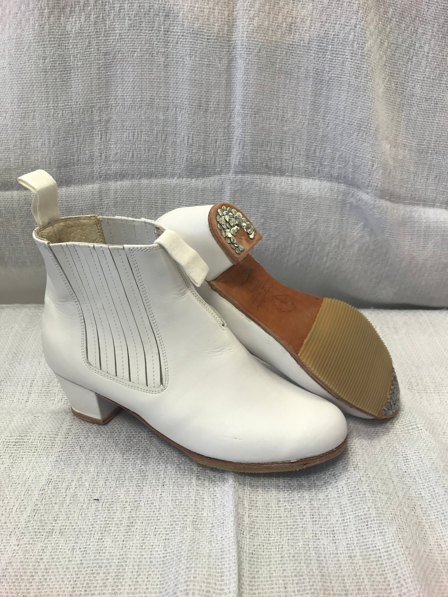 white folklorico shoes