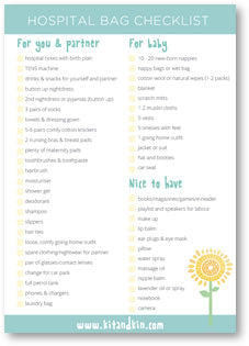 The ultimate checklist - what to pack in your hospital bag – Kit & Kin