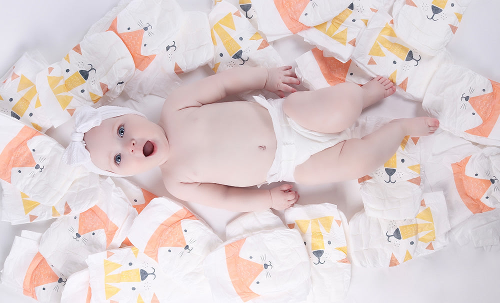 How many diapers per day for older babies or toddlers?