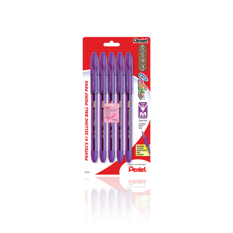 Pentel R.S.V.P. Stars & Stripes Fine Point Black Ink Ballpoint Pens, 5 pk -  King Soopers