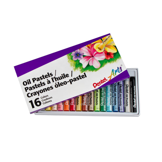 Pentel Oil Pastels Sticks, Brilliant Colors, 12 Color Artist Set Oil Pastels,  Colored Oil Pastels in Original Box Set of 12 Colours 