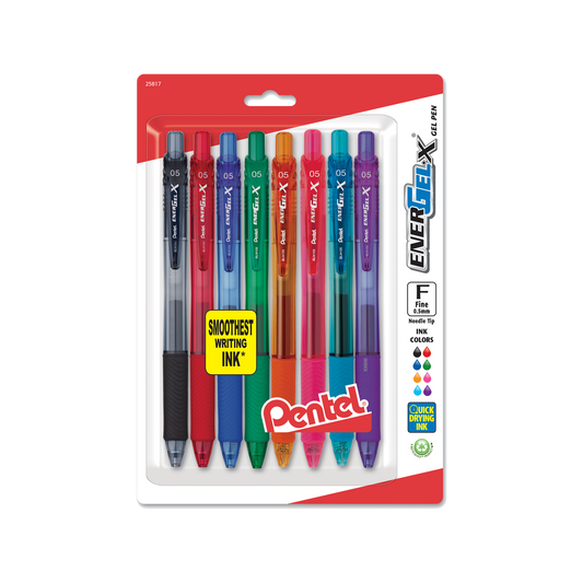 Pentel BL107 EnerGel X Stylo Roller Encre Gel Rétractable Séchage Rapide  Bleu Nuit x12 : : Fournitures de bureau