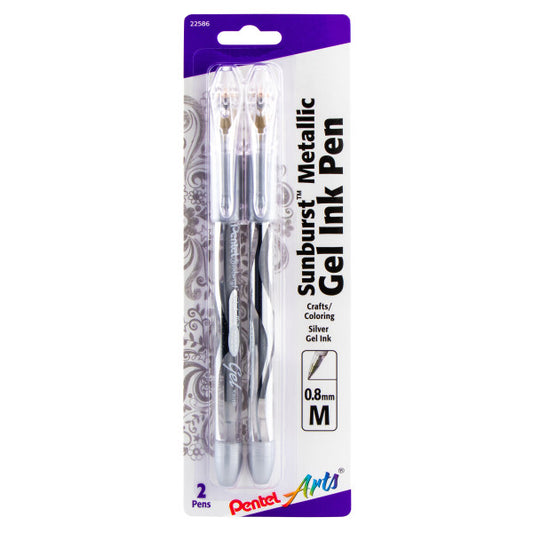  Pentel Arts Sparkle Pop Shimmering Metallic Gel Pen