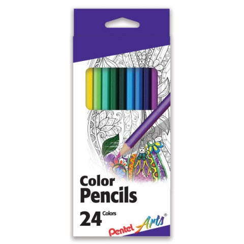  Pentel Arts Watercolor Pencil Set - Assorted Colors