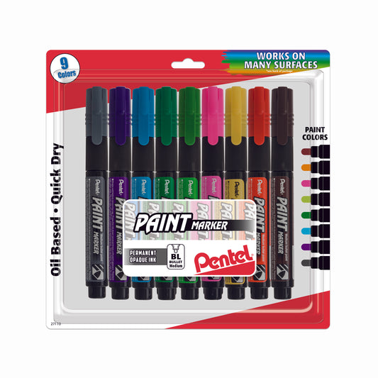 Paint Markers, Medium Bullet Point, Assorted Ink (ABC) 3-Pk – Pentel of  America, Ltd.