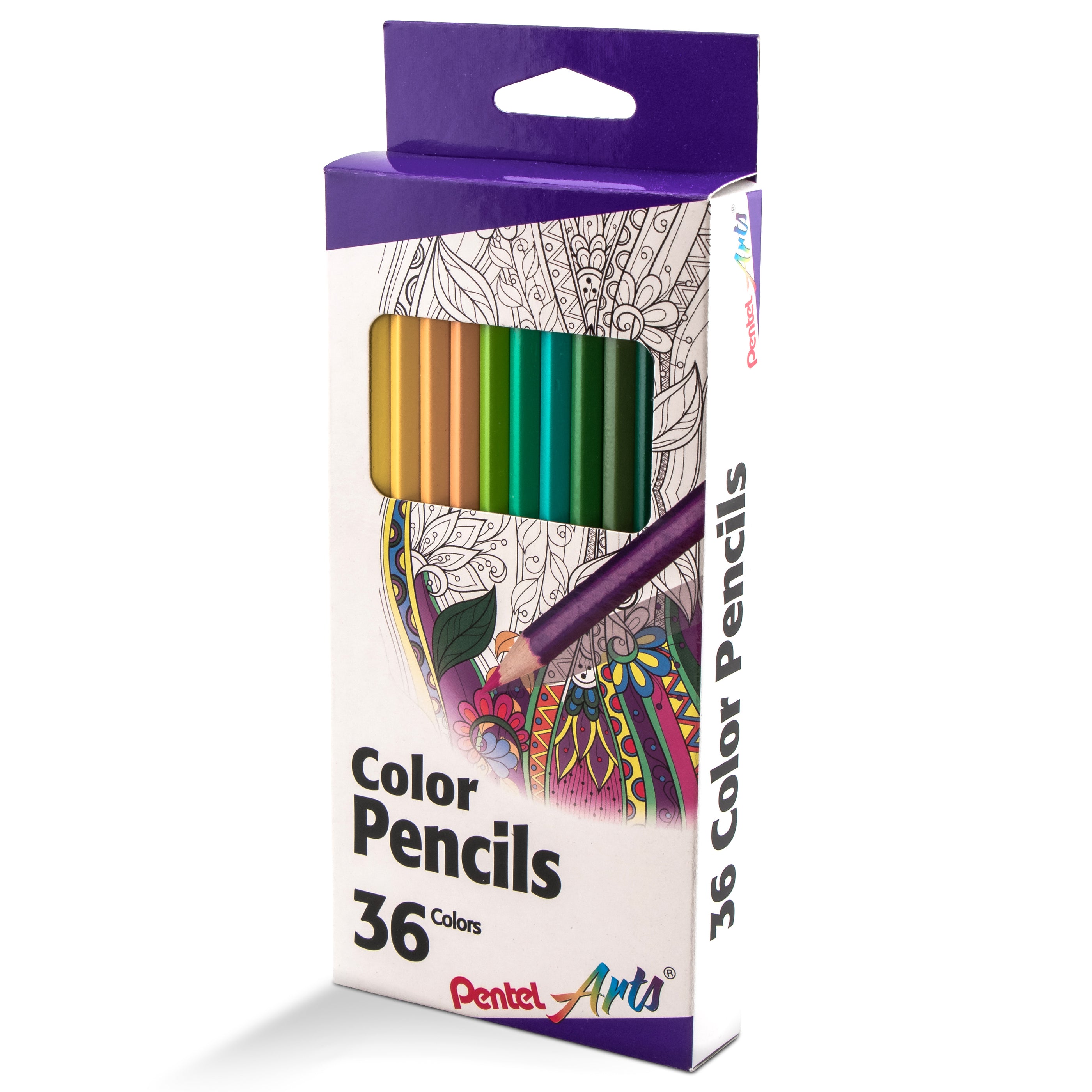 Pentel Arts Color Pencils Assorted Colors, 36Pack — Pentel of