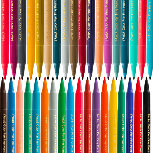 Pentel Color Pen Set 12 Colors