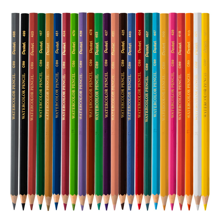 Pentel Arts Watercolor Pencil Set - Assorted Colors, 24-Pack — Pentel Of America, Ltd.
