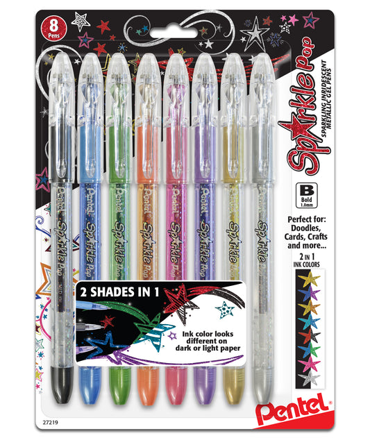 Pentel Milky Pop Gel Pen Set of 8 - John Neal Books