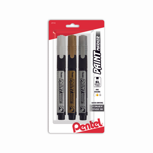 Paint Markers, Medium Bullet Point, Assorted Ink (DEFGKNPSV) 9-Pk – Pentel  of America, Ltd.