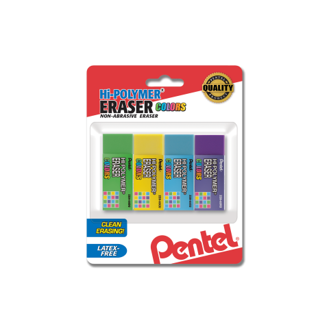 Pentel Erasers, Hi-Polymer - 3 erasers