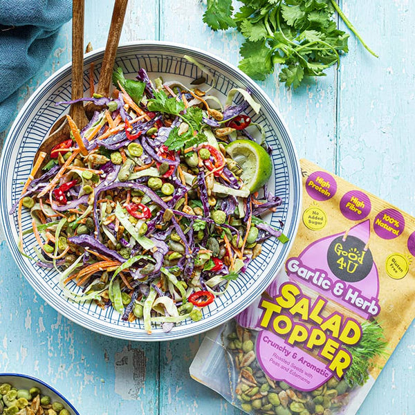 Thai Rainbow Vegan Coleslaw