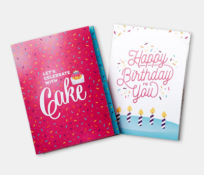 Happy Birthday Cake Card - Pink