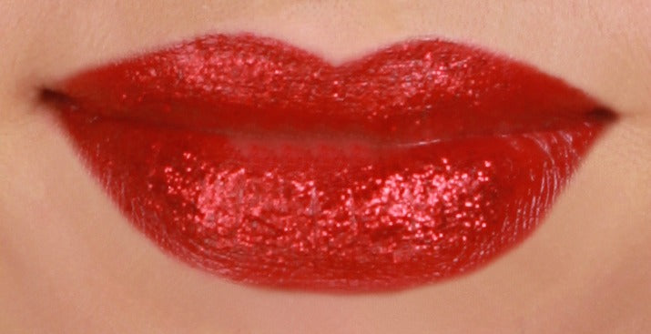 Lipstick Glitter Red Glitter Lip Kit For Dance Makeup Jam Cosmetics
