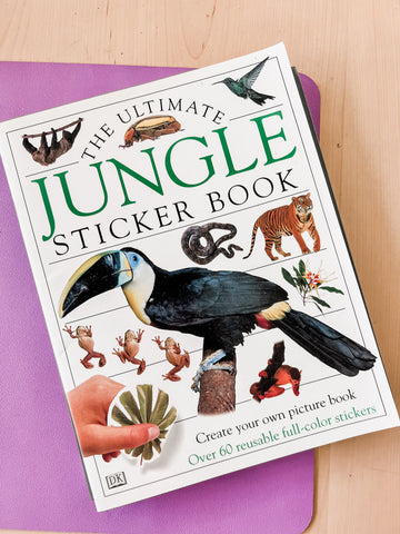 Animal book of stickers to help with note booking for Beautiful Feet Books.