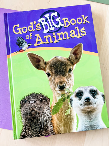 God's Big Book of Animals for kids studying biomes and the animals of the world.