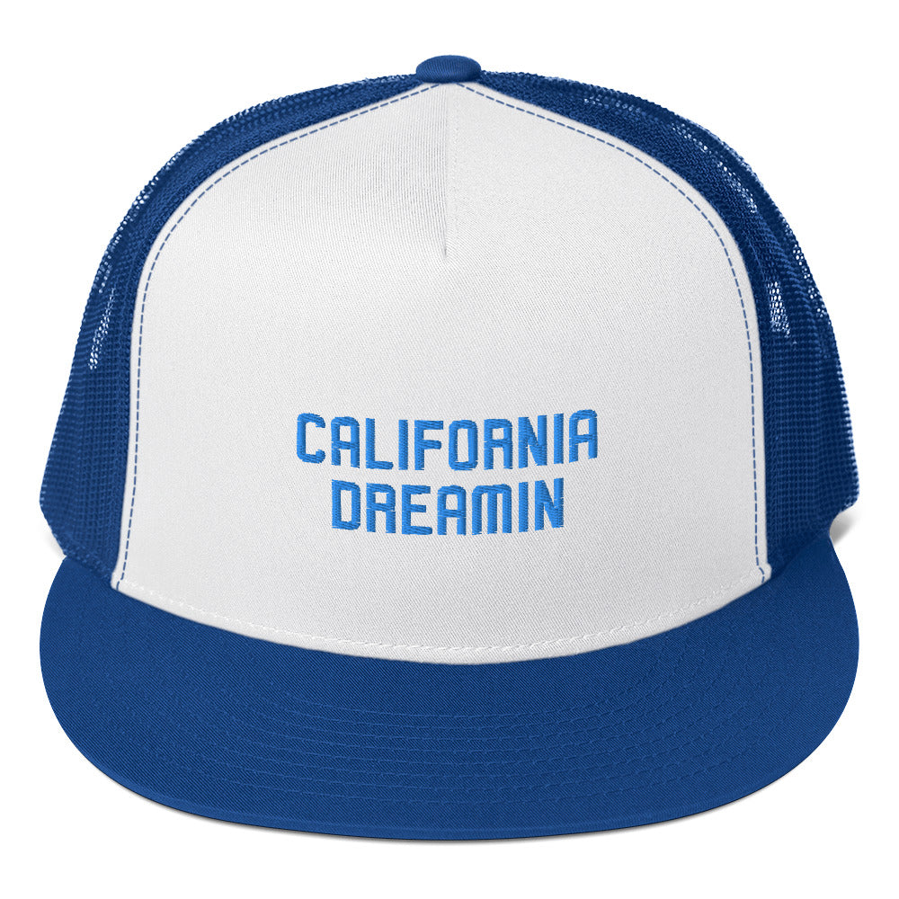 California Dreamin Blue Trucker Hat
