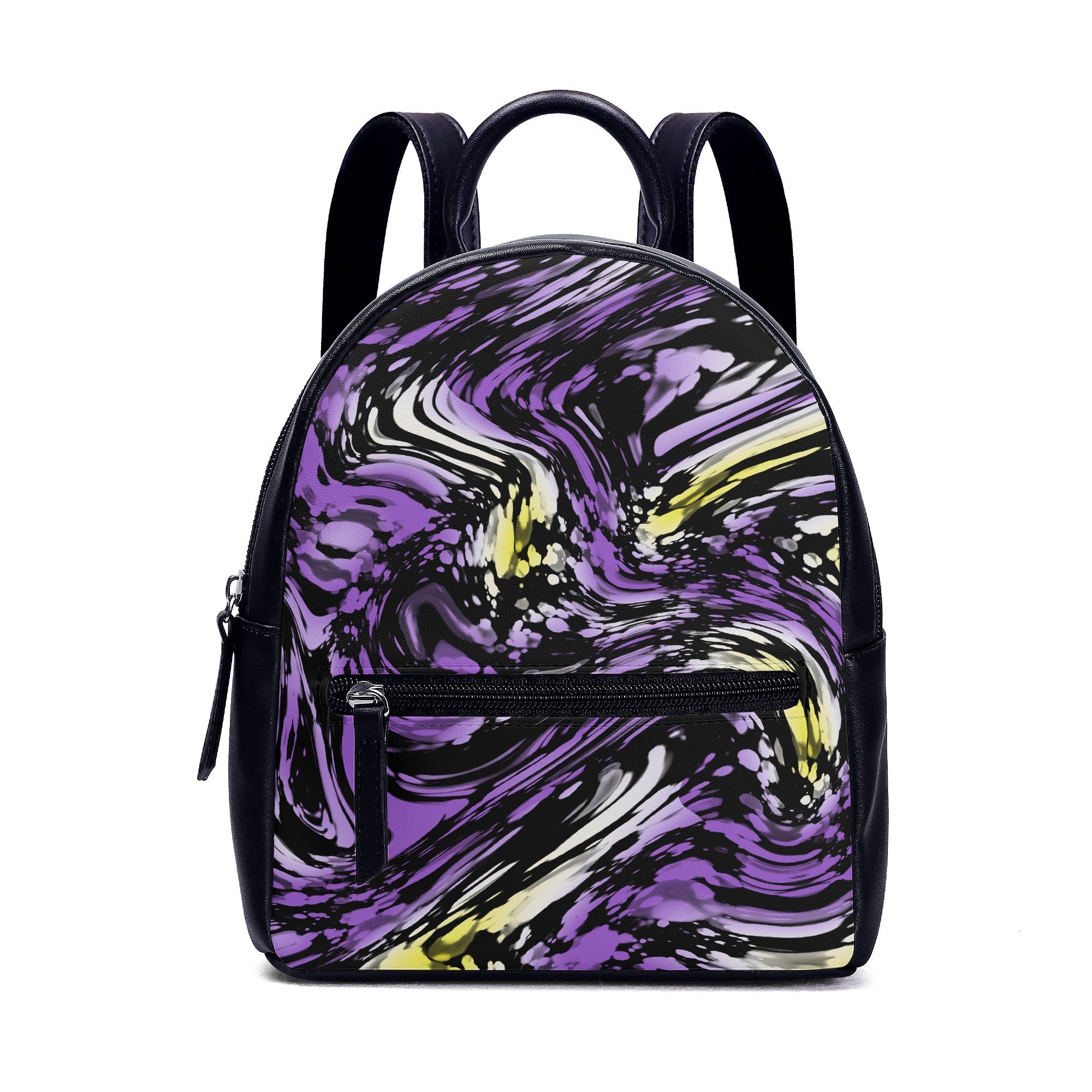 Splatter Wave Non-Binary Pride Mini Backpack