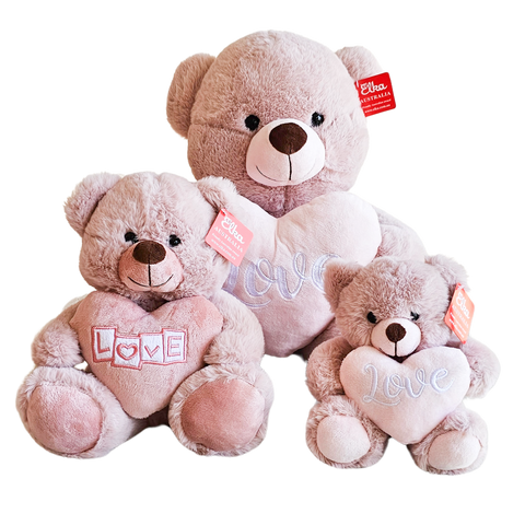 Soft Teddy Bear soft pink colour Valentine's Day Flowers and gift