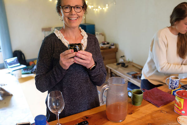 Suzi Drinking Lemonade - Suzi's Lavender