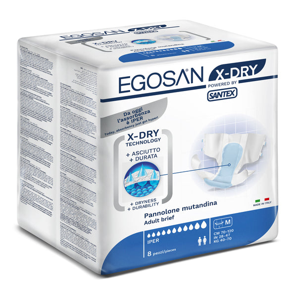 EGOSAN NEW X-Dry 8 Hours+ Diaper Style Briefs with Tabs– Egosan ...