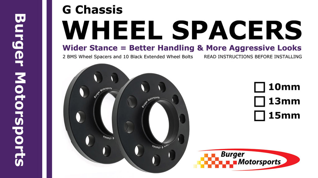 F Chassis - Burger Motorsports BMW Wheel Spacer Kit w/10 Bolts