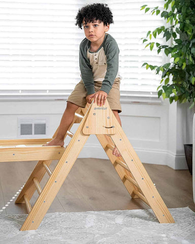 children climbing triable