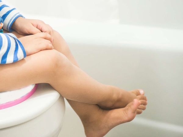 Child on toilet