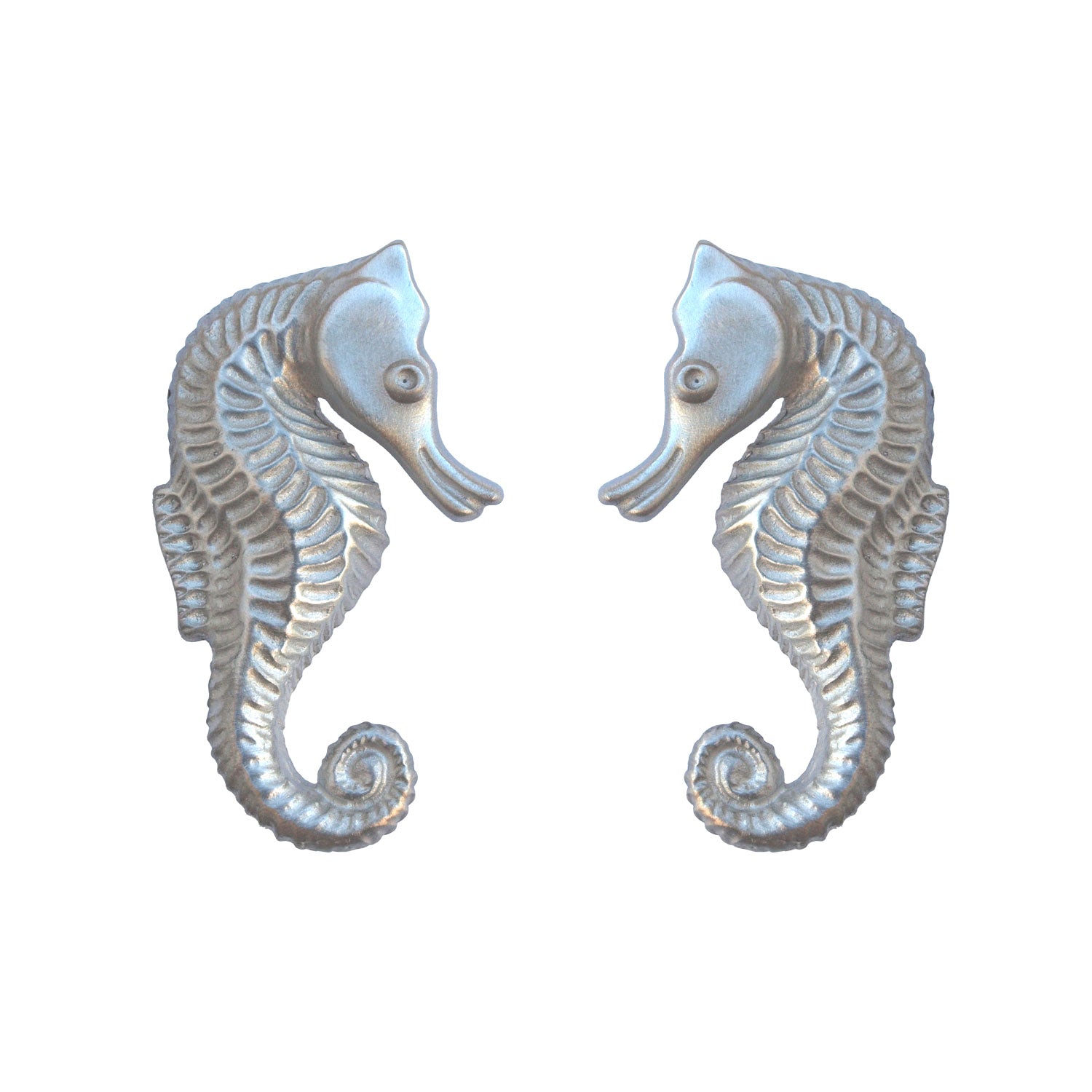 Seahorse Cabinet Knobs Small Matched Pair