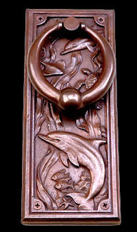 Brass Dolphin Door Knocker