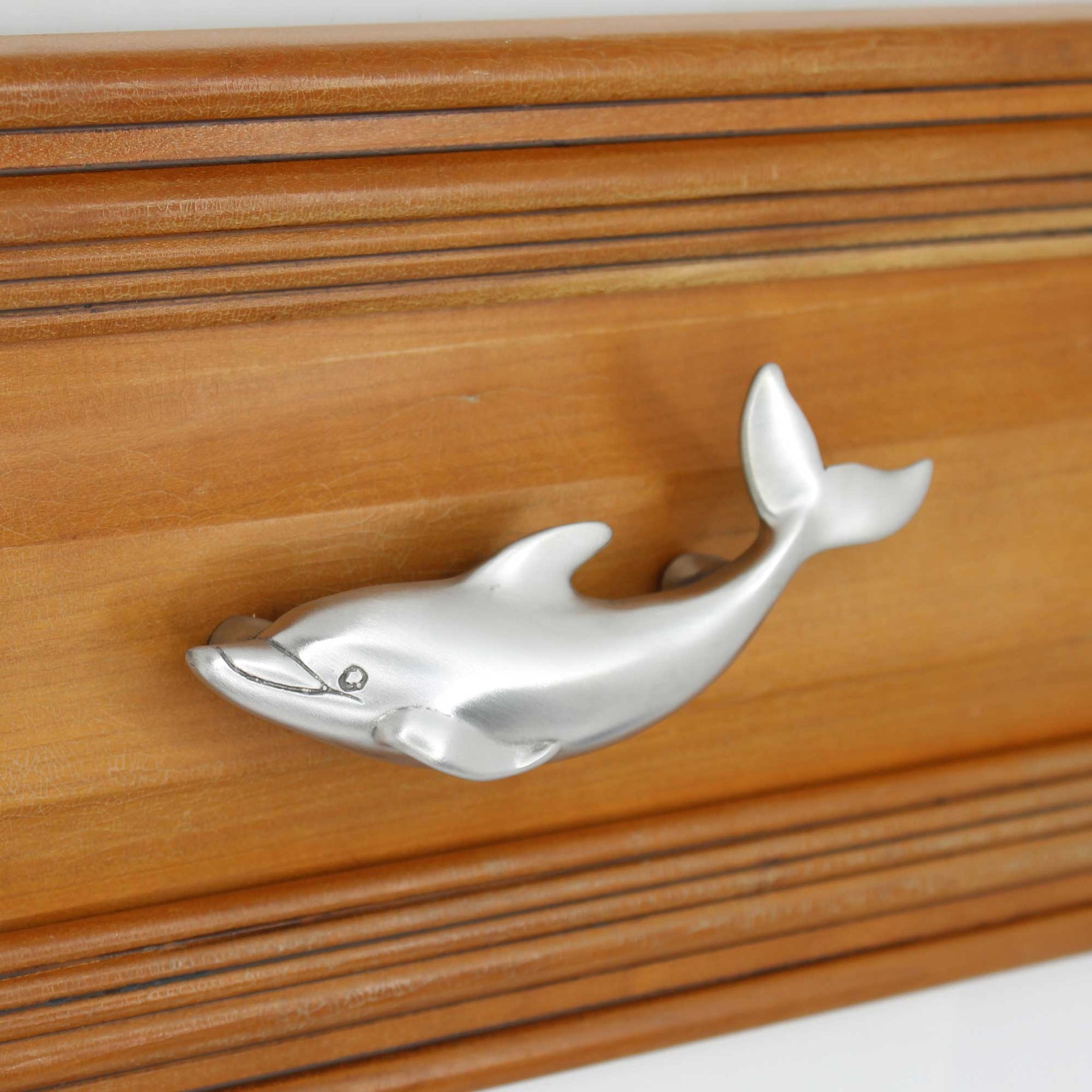 Find Dolphin Drawer Pulls, 116 L, Large Size, Left Facing Sea Life