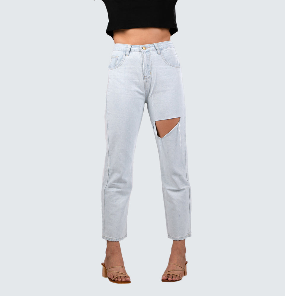 Straight Leg Ripped Jeans – Mantou Clothing