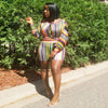 Maze Slash Multi-color Two Piece