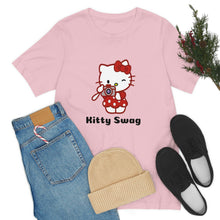 Load image into Gallery viewer, Kitty Swag Bedtime Unisex Jersey Short Sleeve Tee